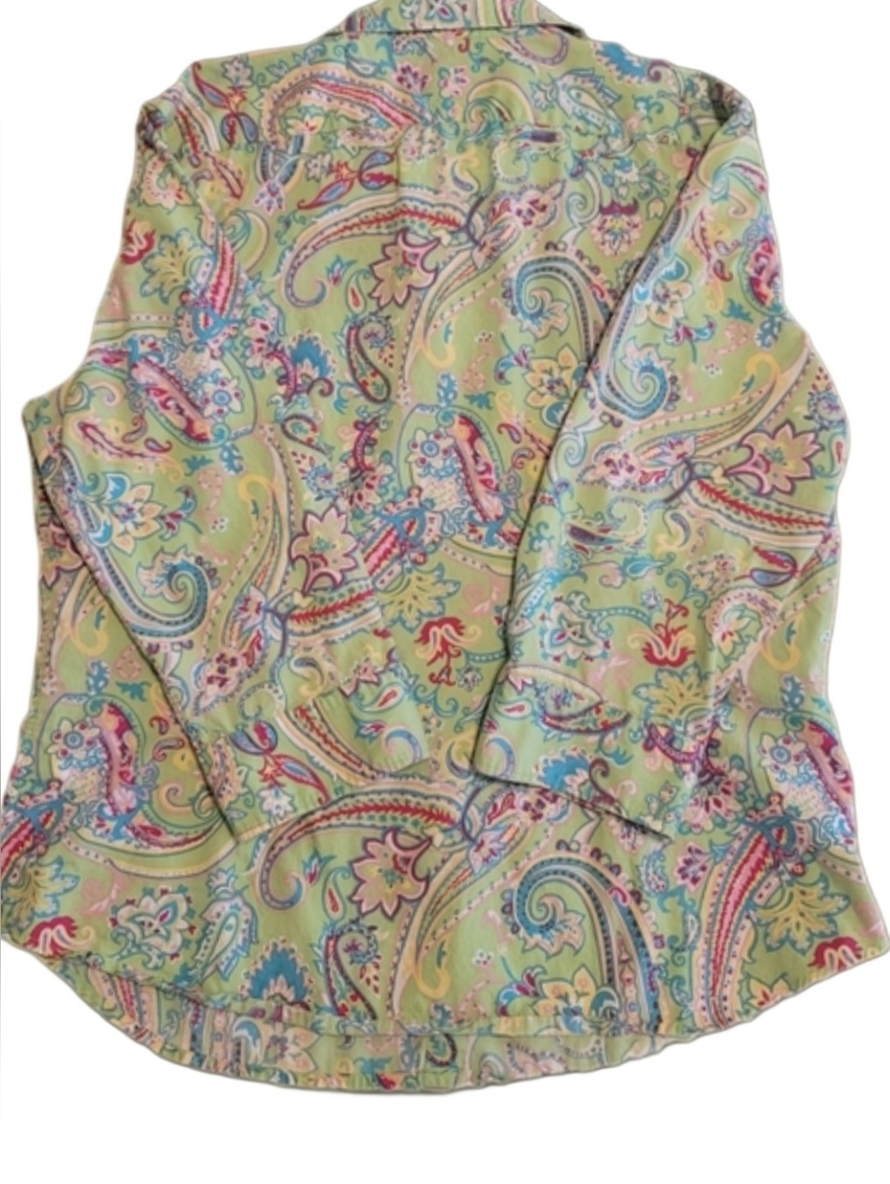 Chaps Pastel Paisleys Button Down Shirt - Picture 3 of 3